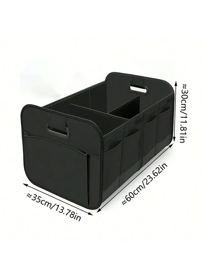 Black Large Capacity Multifunctional Storage Box For Tools Sports Gear Travel - Image 2
